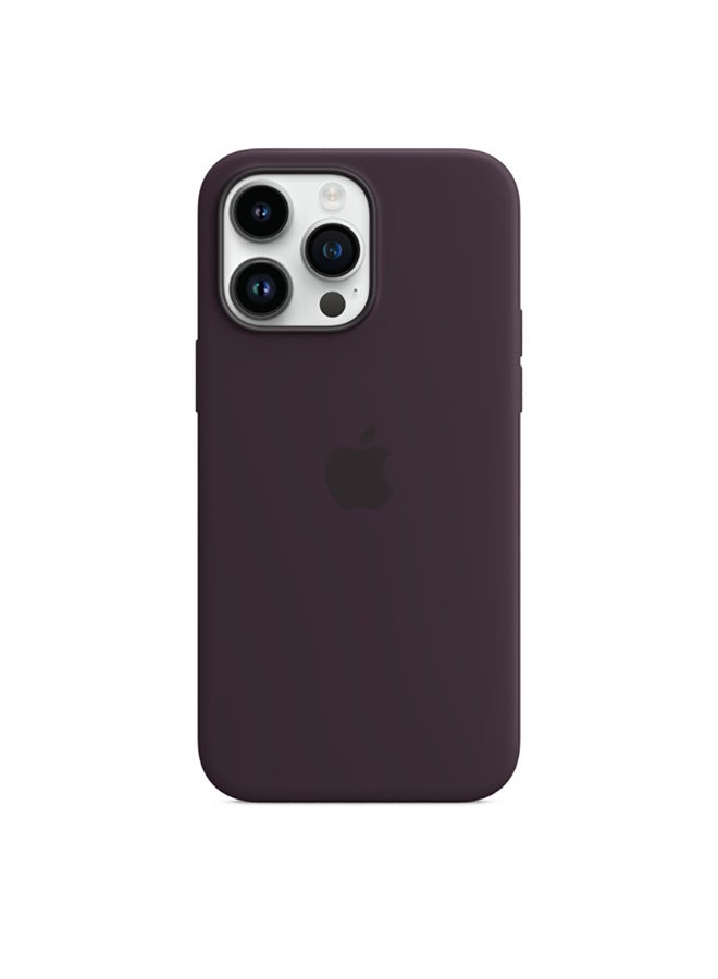 Apple - iPhone 14 Pro Max Silicone Case with MagSafe Elderberry - Image 1