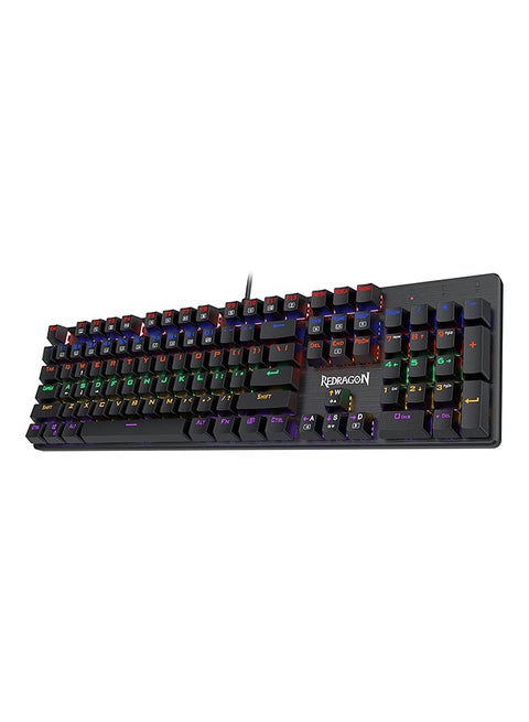 Redragon K608 Valheim Mechanical Gaming Keyboard, Linear and Quiet Red Switch, 104 Keys, LED Rainbow Backlit, Wired Keyboard, Full-Key Rollover, Ergonomic Keyboard, for Office and Gaming, US QWERTY