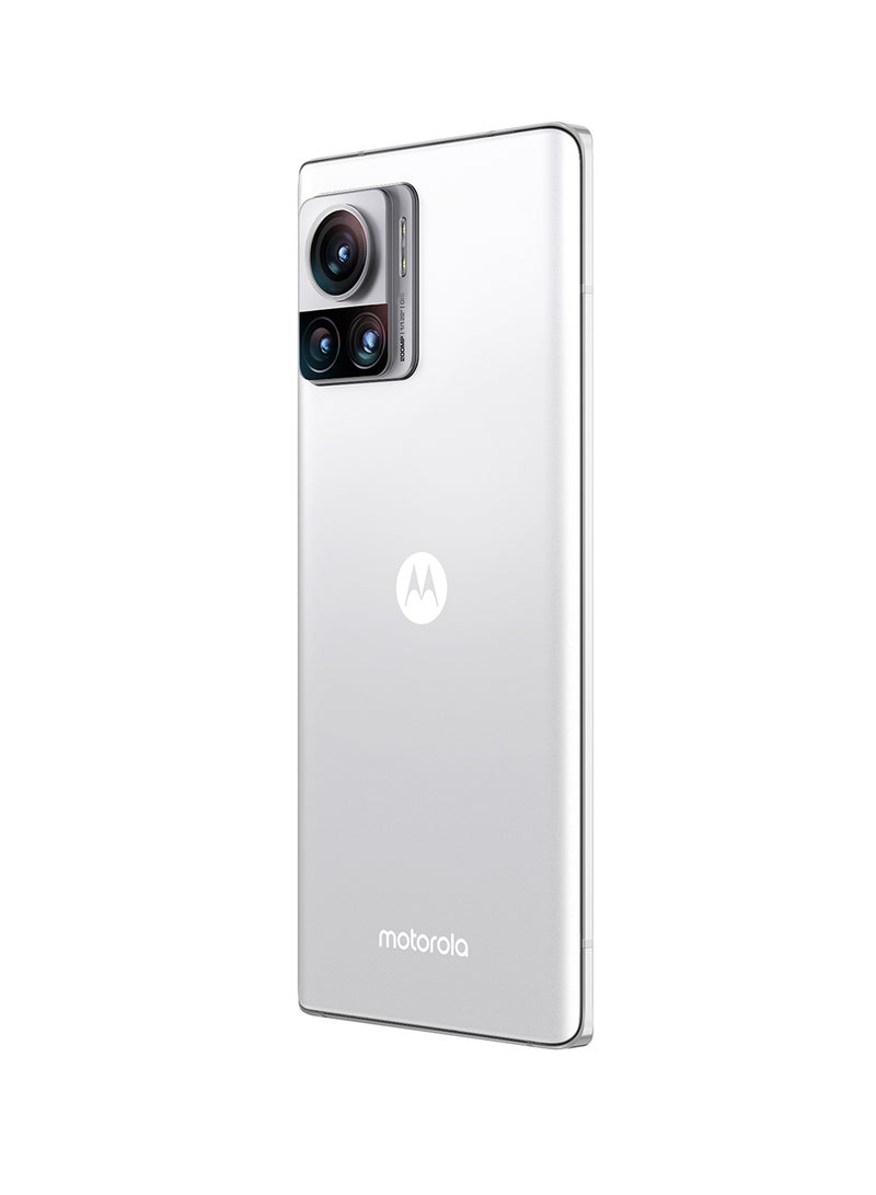 Motorola - Edge 30 Ultra 5G Dual SIM Starlight White 12 GB RAM 256 GB With Moto Watch 100 Black, Moto Buds 270, Screen Protector and 6 Months Starzplay - Middle East Version - Image 1