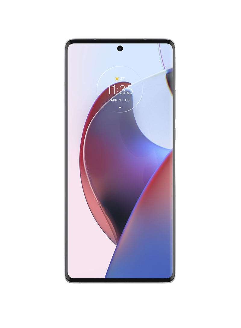 Motorola - Edge 30 Ultra 5G Dual SIM Starlight White 12 GB RAM 256 GB With Moto Watch 100 Black, Moto Buds 270, Screen Protector and 6 Months Starzplay - Middle East Version - Image 1