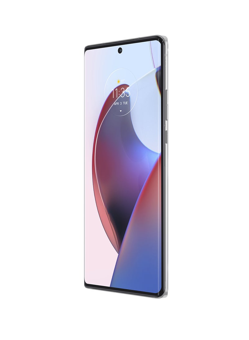 Motorola - Edge 30 Ultra 5G Dual SIM Starlight White 12 GB RAM 256 GB With Moto Watch 100 Black, Moto Buds 270, Screen Protector and 6 Months Starzplay - Middle East Version - Image 1