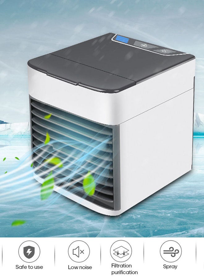 ماركة غير محددة - مروحة تكييف صغيرة مزودة بمنفذ USB HL99-LU أبيض - Image 1