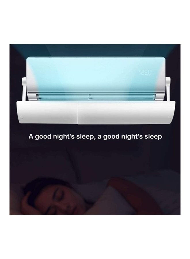 XiuWoo - Adjustable Air Conditioner Wind Deflector Anti Direct Blowing Baffle J9 White - Image 1