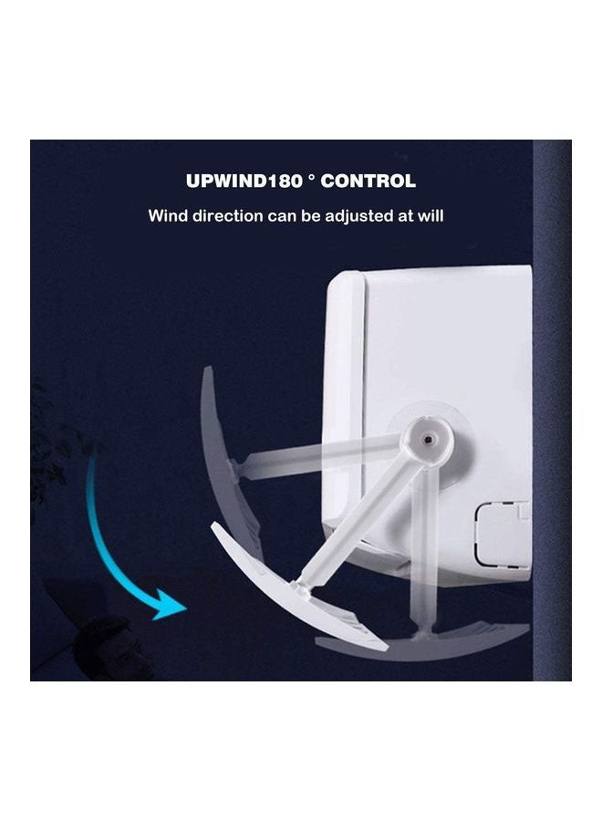 XiuWoo - Adjustable Air Conditioner Wind Deflector Anti Direct Blowing Baffle J9 White - Image 1