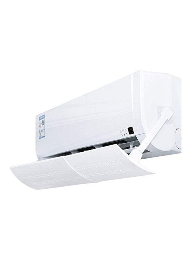 XiuWoo - Adjustable Air Conditioner Cover Anti Direct Wind Deflector J280 White - Image 1