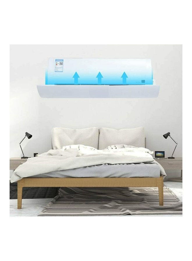 XiuWoo - Adjustable Air Conditioner Cover Anti Direct Wind Deflector J280 White - Image 1