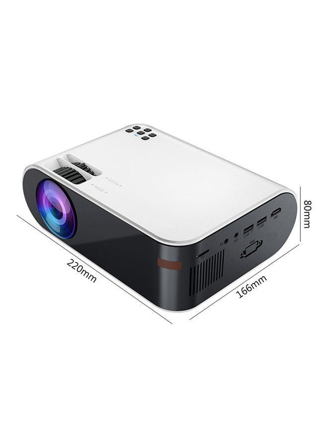 AnneFish - Home office HD 1080p Projector W18 White - Image 1