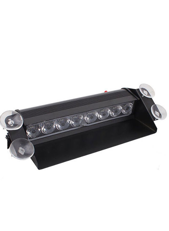 Generic - 8W 800LM 8-LED Light 3-Modes Adjustable Angle Car Strobe Flash Dash Emergency Light Warning Lamp With Suckers - Image 1