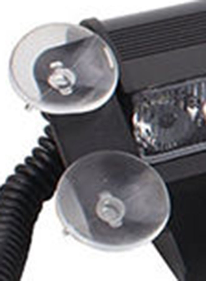 Generic - 8W 800LM 8-LED Light 3-Modes Adjustable Angle Car Strobe Flash Dash Emergency Light Warning Lamp With Suckers - Image 1