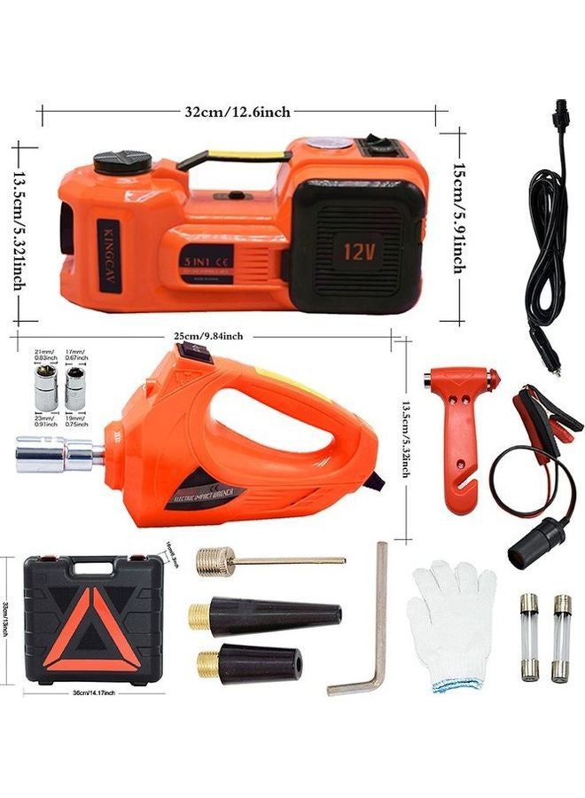 Generic Electric Hydraulic Floor Jack With Electric Wrench Car Jack with Tool Kit  - Image 4