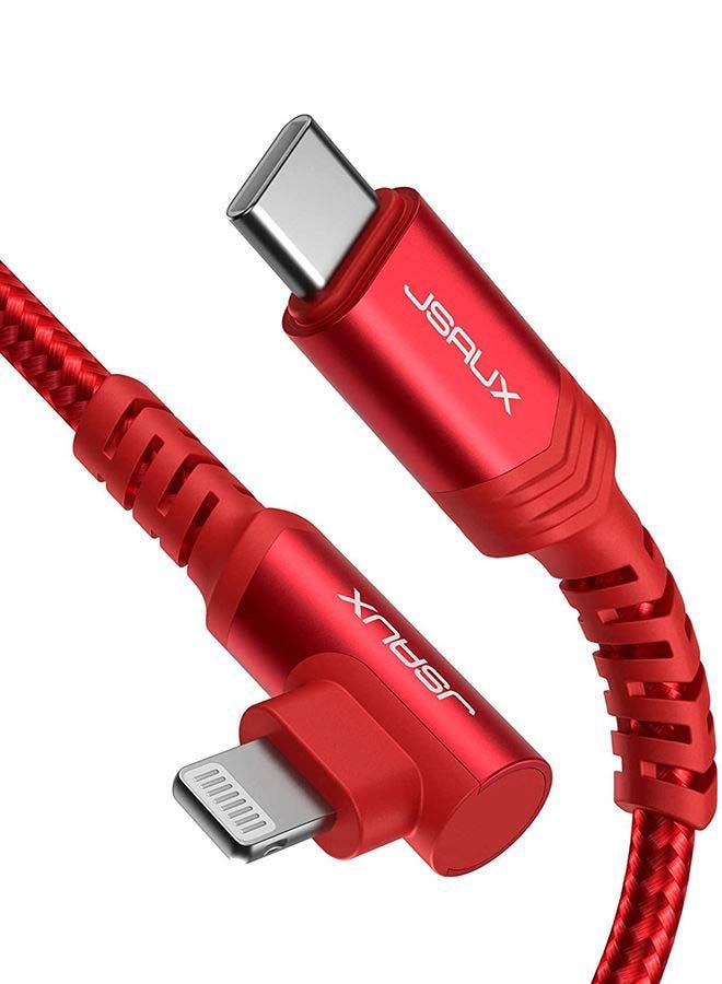 JSAUX - Mfi Usb-C To Lightning Cable 1.8M Red - Image 1