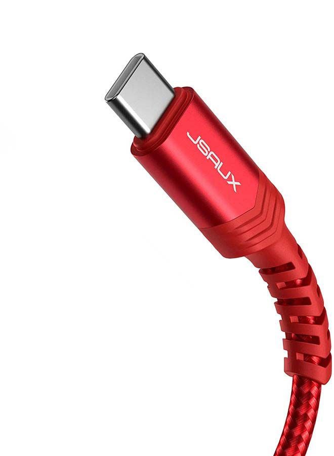 JSAUX - Mfi Usb-C To Lightning Cable 1.8M Red - Image 1