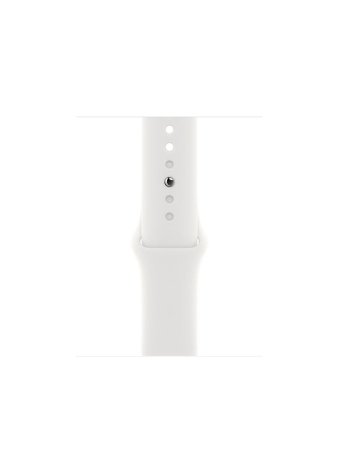 Apple - Watch SE GPS + Cellular 40mm Aluminium Case With Sport Band - Regular Silver (2022) - Image 1