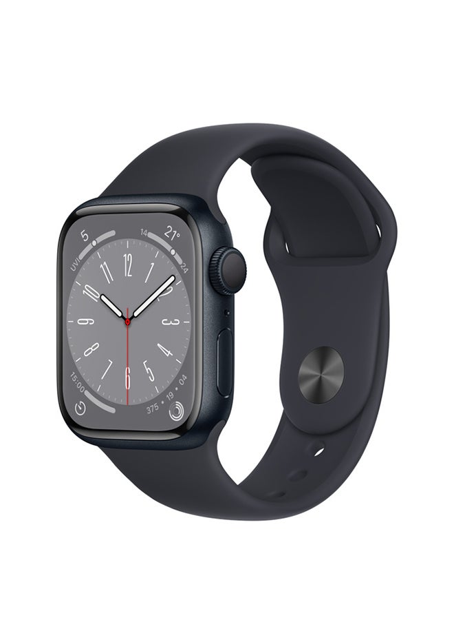 Apple Watch Series 8 GPS + Cellular 41mm Midnight Aluminium Case Midnight Sport Band  - Image 1