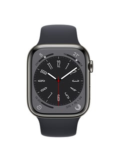Apple Watch Series 8 GPS + Cellular 41mm Graphite Stainless Steel Case With Midnight Sport Band  - Image 2