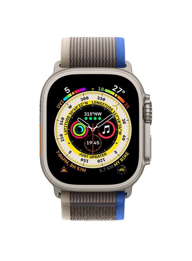 Watch Ultra GPS + Cellular, 49mm Titanium Case With Trail Loop - S/M Blue/Grey - v1662647990/N53349185A_2