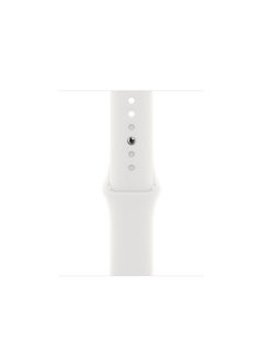 Apple Watch SE GPS 44mm Silver Aluminium Case With Sport Band White  - Image 3