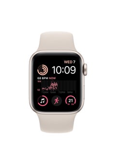 Apple Watch SE (Gen 2) GPS 40mm Aluminium Case With Sport Band - Starlight (2022)  - Image 2