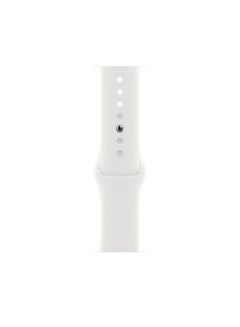 Apple Watch Series 8 GPS + Cellular 41mm Silver Stainless Steel Case With White Sport Band  - Image 3
