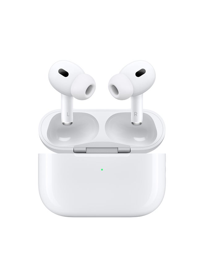 Apple - AirPods Pro (2nd generation) with MagSafe Case (Lightning) White - Image 1
