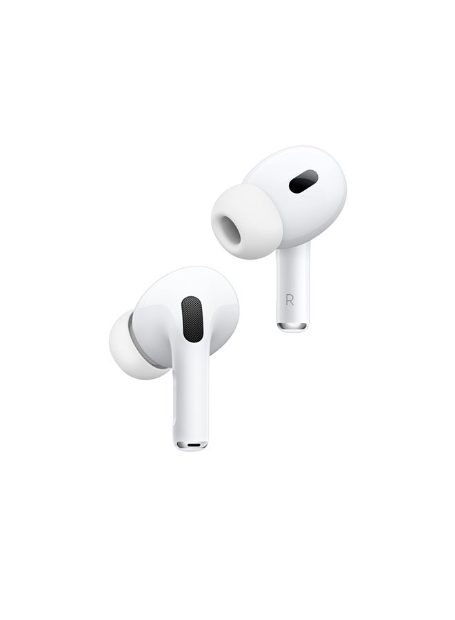 Apple - AirPods Pro (2nd generation) with MagSafe Case (Lightning) White - Image 1