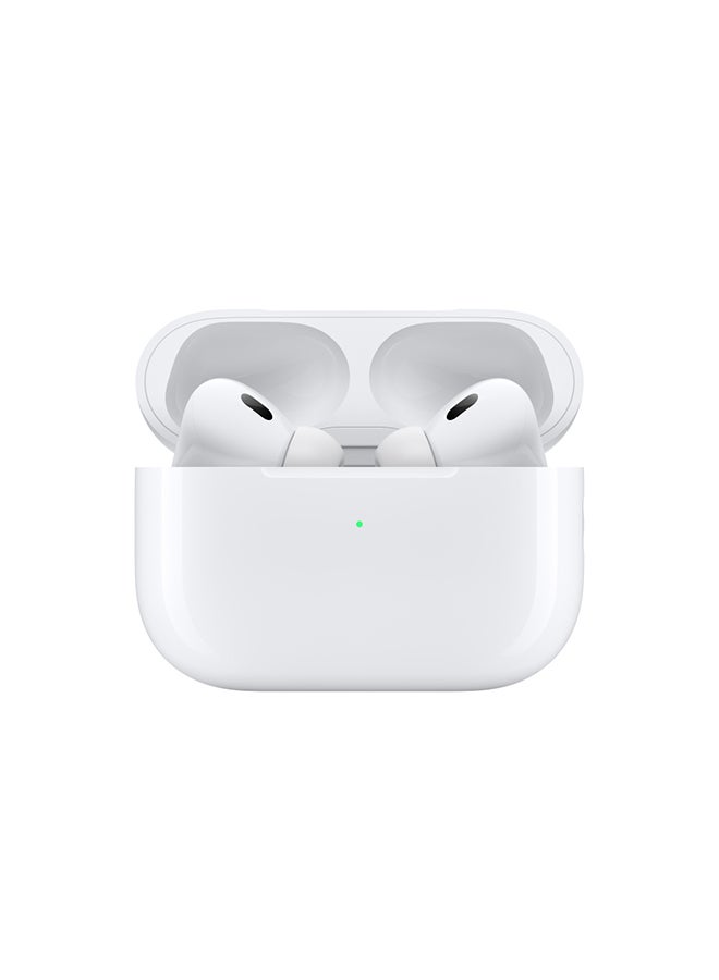 Apple - AirPods Pro (2nd generation) with MagSafe Case (Lightning) White - Image 1
