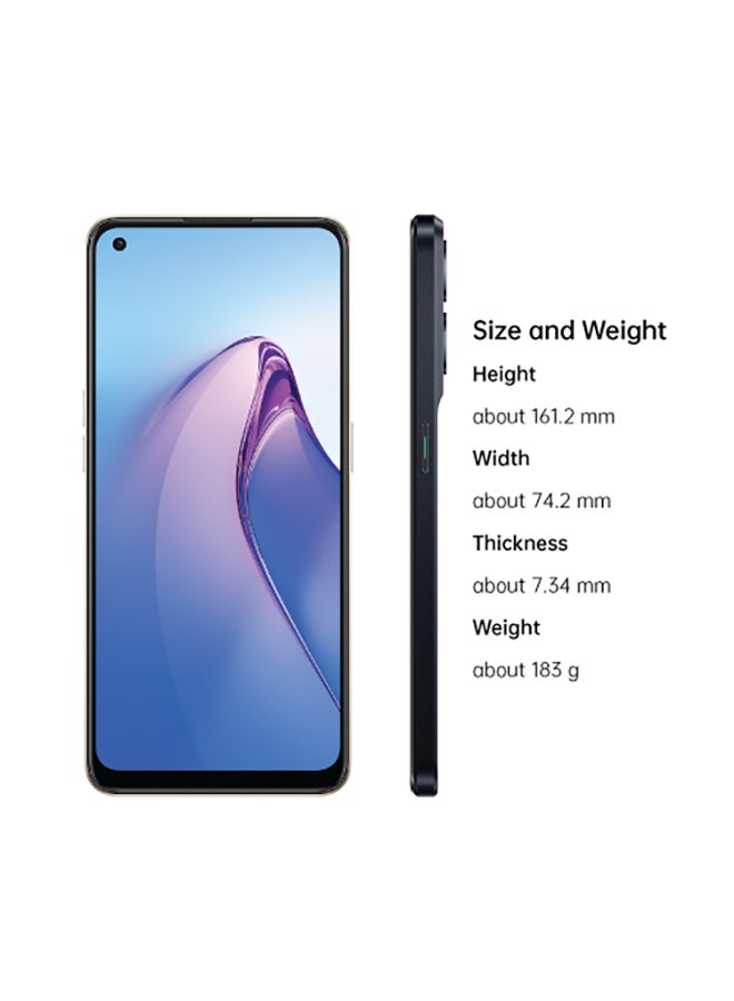 OPPO - Reno 8 Pro 5G Dual SIM Glazed Black 12GB RAM 256GB - Middle East Version - Image 1