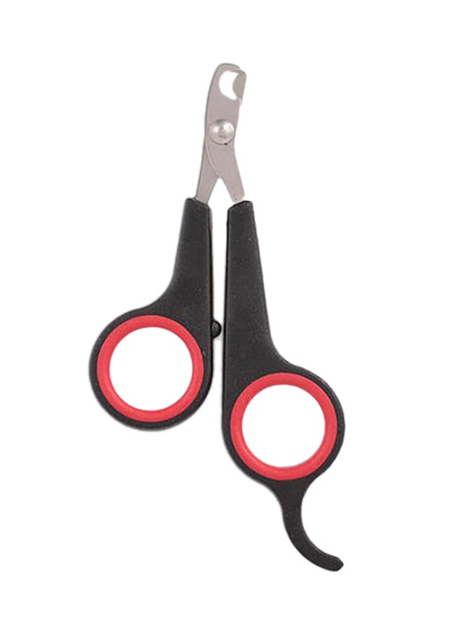 Professional Pet Nail Clipper Scissor Red/Black/Silver 12.0x7.0x1.5centimeter