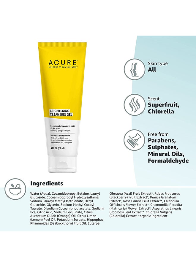 Acure Brightening Cleansing Gel Yellow 4ml  - Image 5