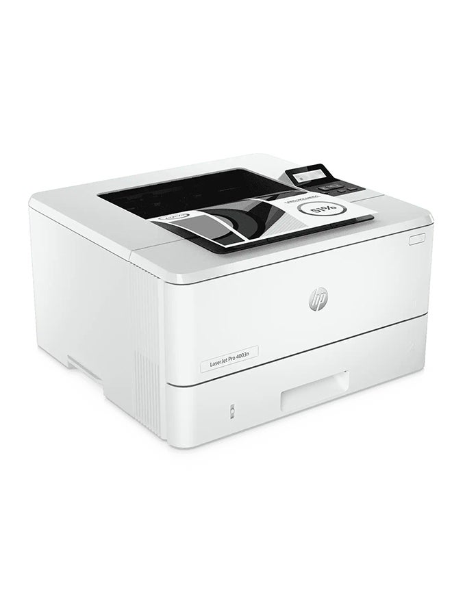 HP - LaserJet Pro 4003n Printer White - Image 1