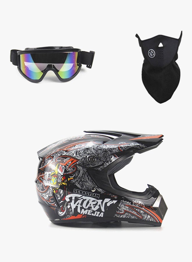OUTAD - 3-Piece Full Face Racing Motorcycle Helmet Kit - Image 1