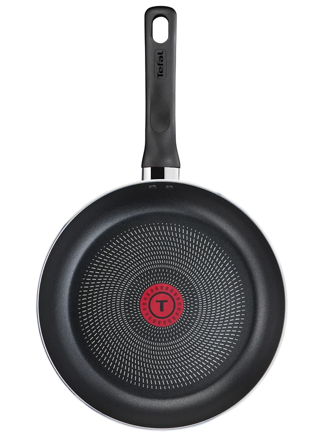 Tefal TEFAL Cookware Set of 9 PCs |Super Cook| frypan 24 cm/wokpan 28 cm/stewpots 22/24 cm/spoon/slotted spoon/slotted spatula | Aluminium Non-Stick with Thermo Signal | Black | 2 Years Warranty | B459S984 Black 24,28,22,24cm