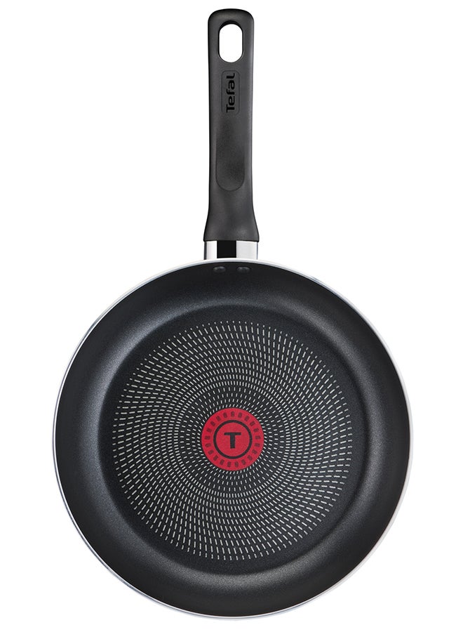 تيفال TEFAL طقم أواني طهي مكون من 9 قطع | سوبر كوك | مقلاة 24 سم/ مقلاة ووك 28 سم/ قدور 22/24 سم/ ملعقة/ ملعقة مشقوقة/ ملعقة مسطحة مشقوقة | ألومنيوم غير لاصق مع مؤشر حرارة Thermo Signal | أسود | ضمان لمدة سنتين | B459S984 أسود 24,28,22,24سم  - Image 3