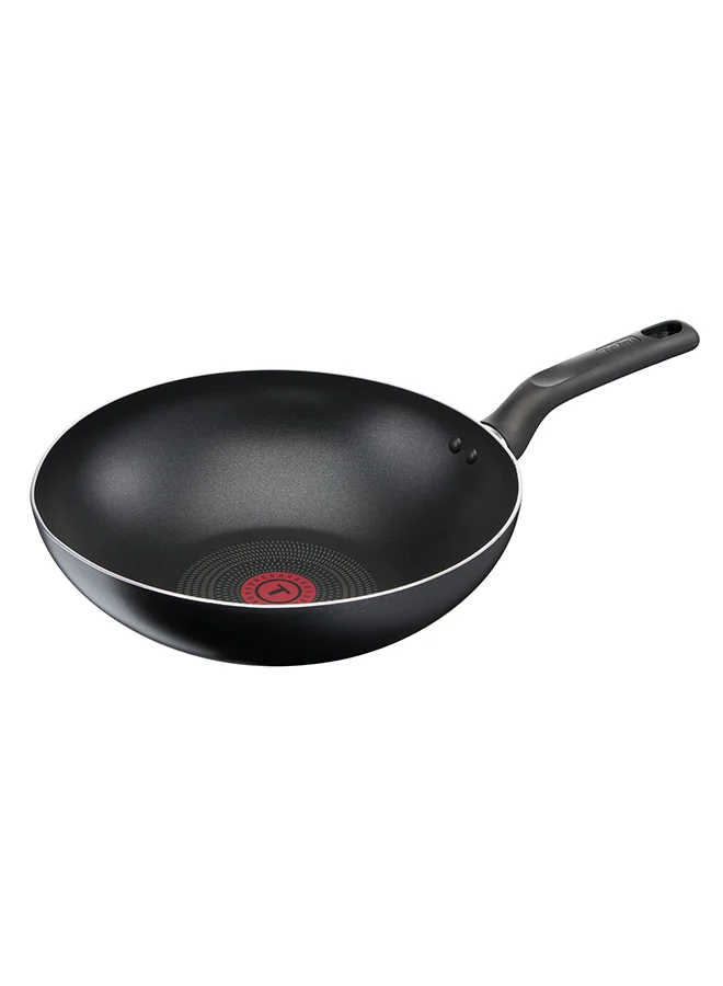 Tefal TEFAL Cookware Set of 9 PCs |Super Cook| frypan 24 cm/wokpan 28 cm/stewpots 22/24 cm/spoon/slotted spoon/slotted spatula | Aluminium Non-Stick with Thermo Signal | Black | 2 Years Warranty | B459S984 Black 24,28,22,24cm