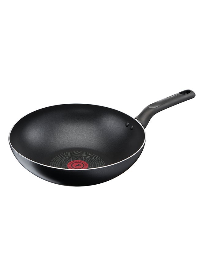 Tefal - TEFAL Cookware Set of 9 PCs |Super Cook| frypan 24 cm/wokpan 28 cm/stewpots 22/24 cm/spoon/slotted spoon/slotted spatula | Aluminium Non-Stick with Thermo Signal | Black | 2 Years Warranty | B459S984 Black 24,28,22,24cm - Image 1