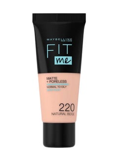 Maybelline New York Fit Me Matte + Poreless – 220 Natural beige 220 Natural beige - v1662724069/N11073359A_2