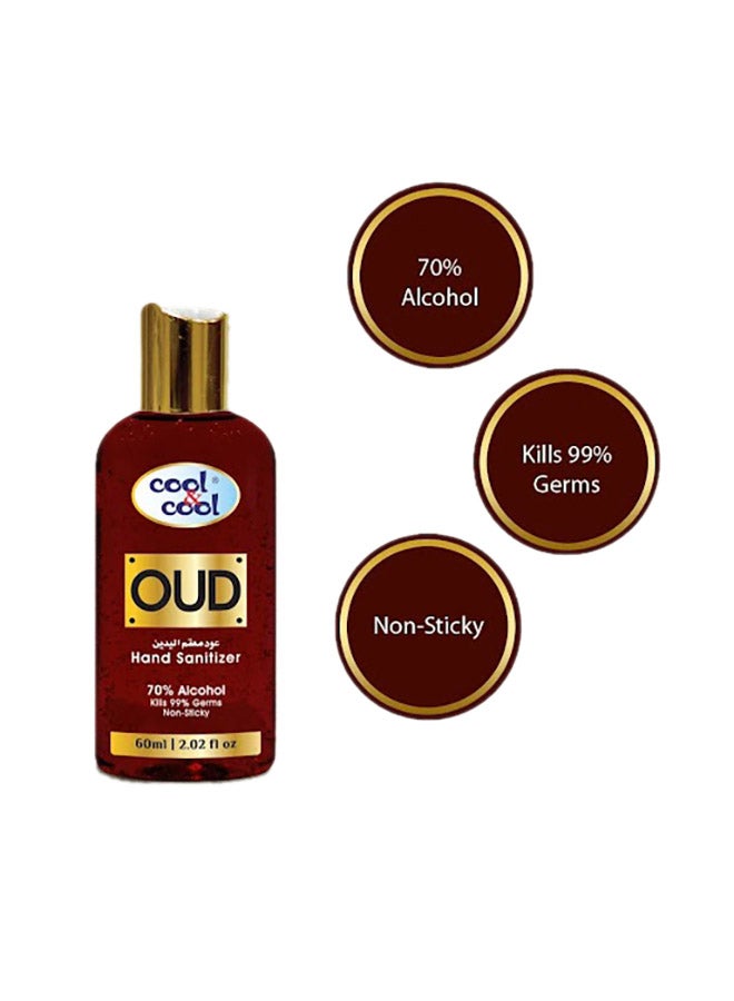 كول اند كول معقم اليدين برائحة العود 60ملليلتر - Image 2