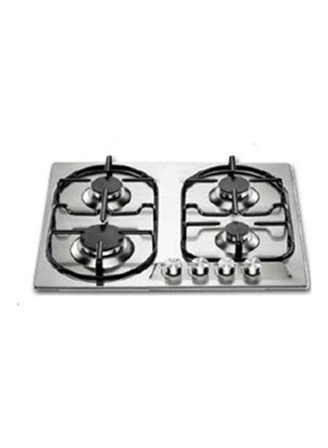 White-WestingHouse - Built In Gas Hob 3 Burners + 1 Double Burner 60 Cm P6801B8X Silver - Image 1