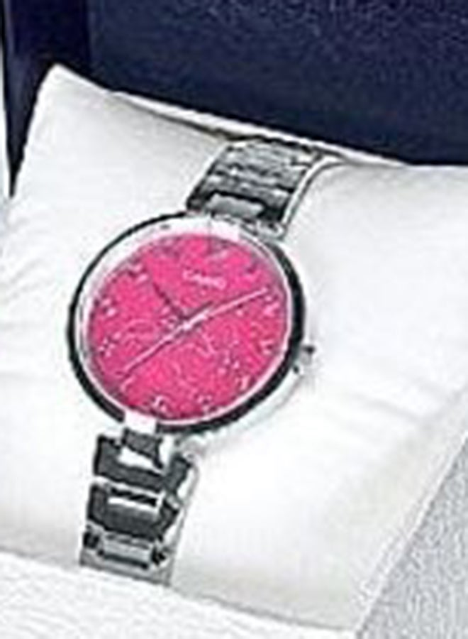 CASIO Women's Zodiac Motif Gem Collection Stainless Steel Dial Band Watch - Image 5