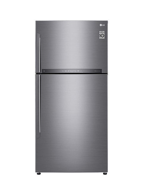 630L Gross/ 592L Net Capacity Top Mount Double Door Refrigerator With With Smart Inverter Compressor And Linear Cooling, Hygiene Fresh+ & Touch LED Display 415 kW GR-H832HLHL Platinum Silver