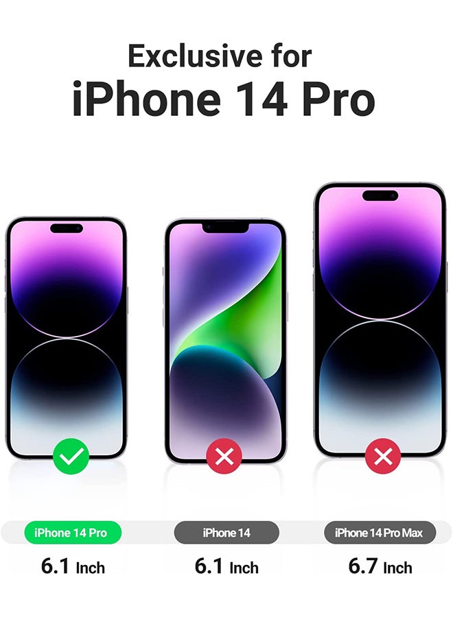 Ugreen - 2 Pack iPhone 14 Pro Screen Protector 6.1 Inch with Alignment Frame Easy Installation Bubble Free HD Clear Scratch Resistant Anti-Fingerprint Tempered Glass Film Full Screen Coverage Clear - Image 1