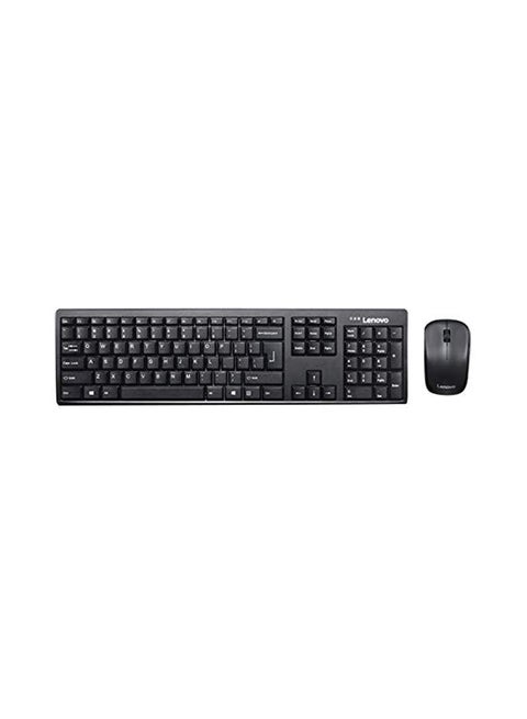 Wireless Keyboard Mouse Combo Black