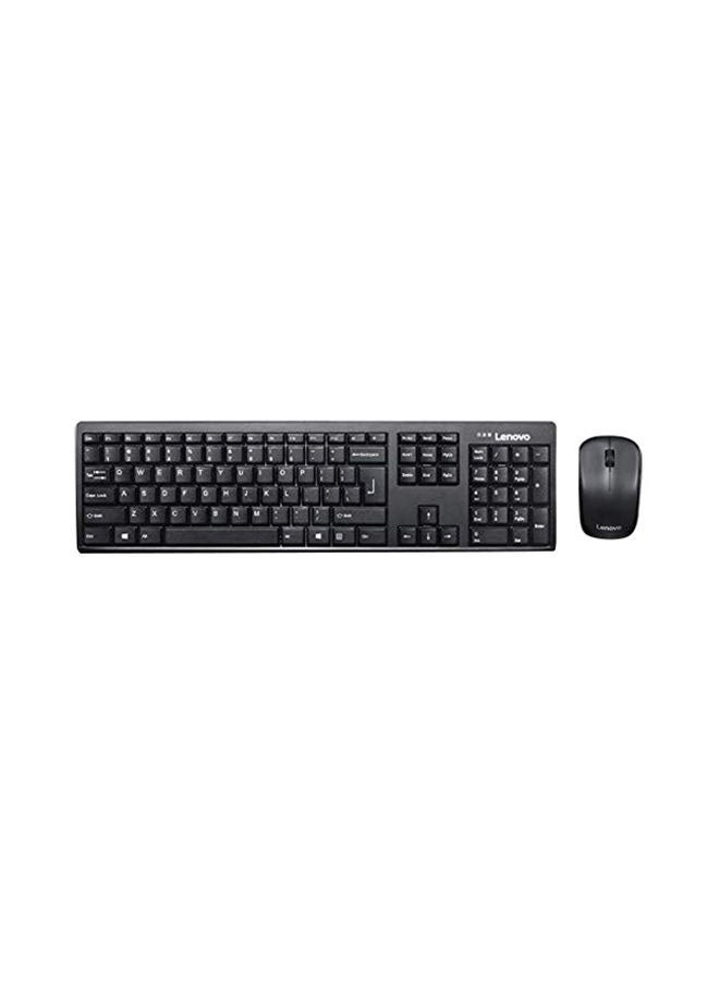 Lenovo - Wireless Keyboard Mouse Combo Black - Image 1
