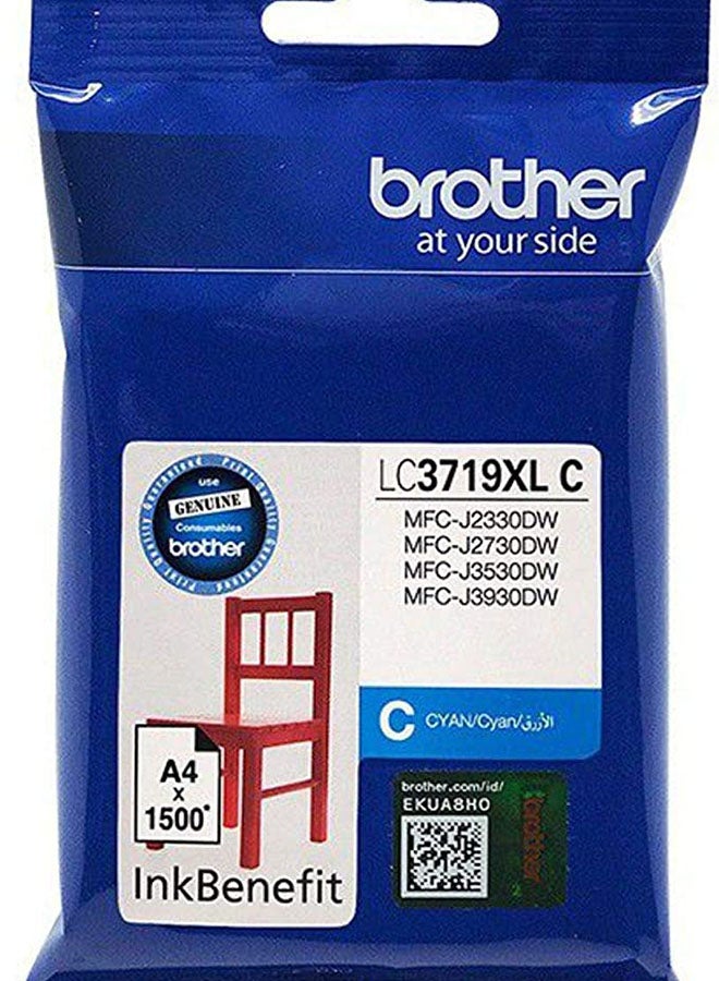 بروذر - طقم أحبار ذات كثافة عالية LC3719XL مناسبة لطابعات MFC-J2730DW وJ3530DW وJ3930DW متعدد الألوان - Image 1