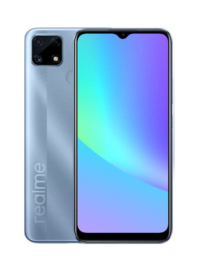 ريل مي هاتف C25Y ثنائي الشريحة بذاكرة رام سعة 4 جيجابايت وذاكرة داخلية سعة 64 جيجابايت ويدعم تقنية 4G LTE لون أزرق جلاسير - إصدار الشرق الأوسط - Image 3