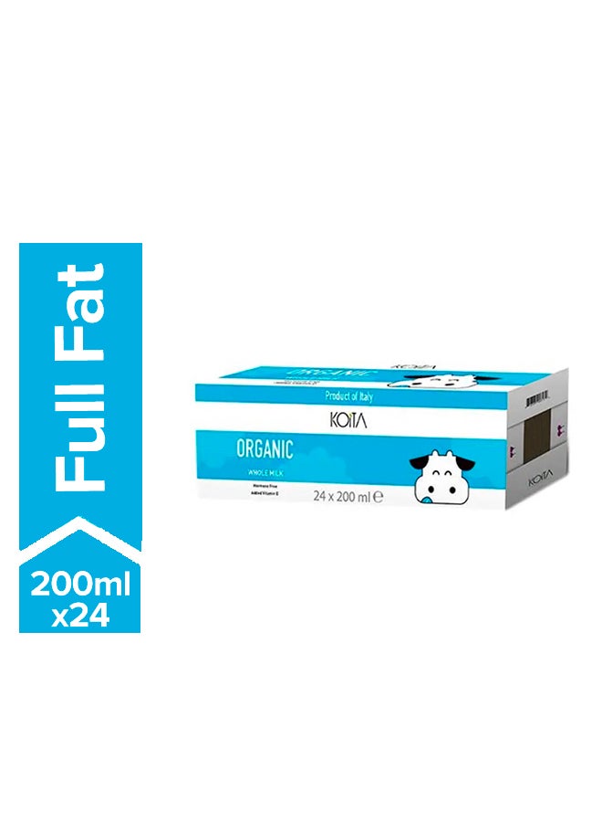 Koita Organic Whole Milk Plain 200ml Pack of 24  - Image 1
