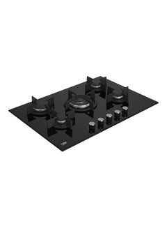 Beko Built-in Gas Hob 75cm - Crystal 4 Burners + 1 Wok - HILW 75222 S Black  - Image 2