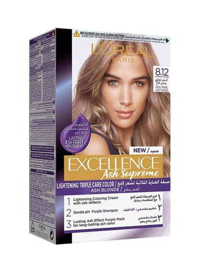 L'OREAL PARIS - Excellence Ash Supreme Lightening Triple Care Color Cool Pearl Light Blonde 192ml - Image 1