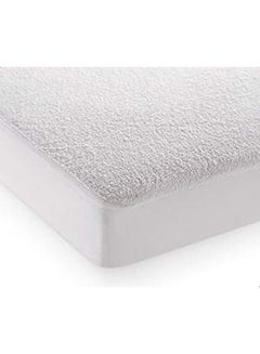 بنهيليغنز Mattress Protector With An Outer Face Of Towel Cotton Blend White 200x160cm  - Image 2