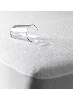 بنهيليغنز Mattress Protector With An Outer Face Of Towel Cotton Blend White 200x160cm  - Image 5